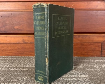 Diccionario médico enciclopédico de Taber de 1955 - Impreso en Estados Unidos - Sexta edición revisada