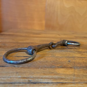 Small Rustic Chromed Metal Horse Bit