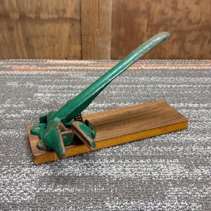 Antique Cast Iron Nut Cracker- Primitive Walnut Cracker - Manual Nut Cracker - Antique Green Cast Iron Nut Cracker