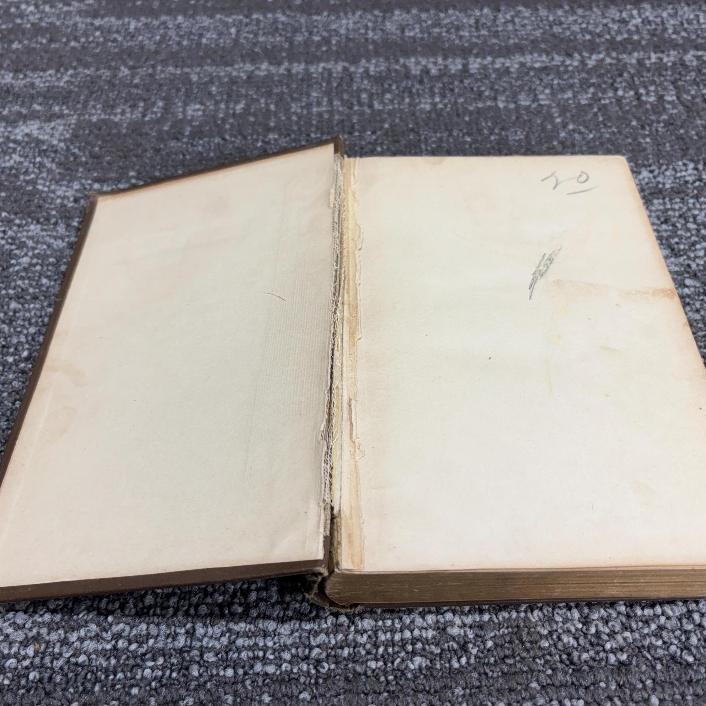 Antique Dante's Poems Hardcover Book - Victorian Era - Elegant