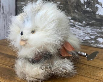 Occupied Japan Mechanical Jumping Dog - Mechanical Friction Toy - 1940s-1950s