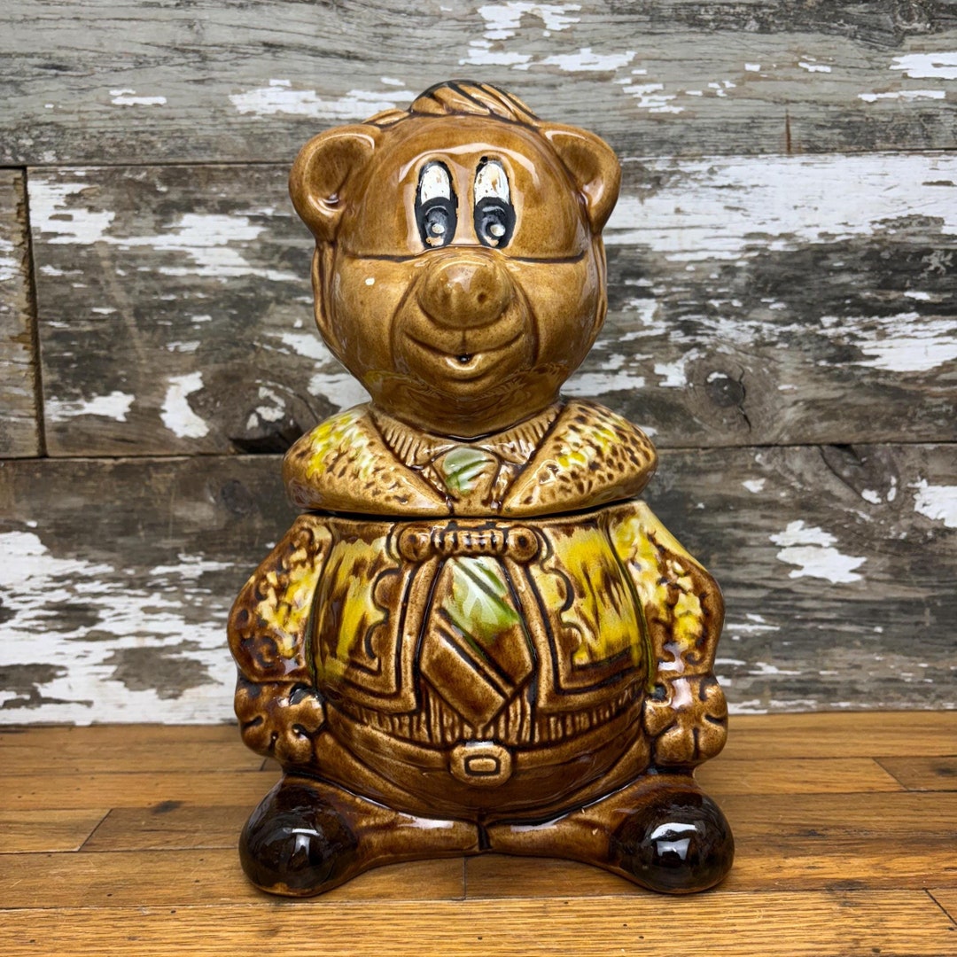 Bear Cookie Jar Vintage