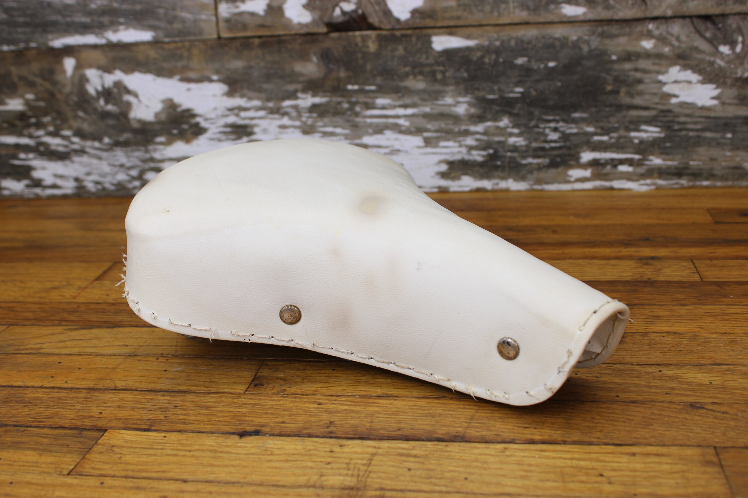 Vintage 1960s White Dual Spring Saddle Bicycle Seat Etsy