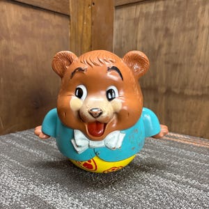 1969 Vintage Roly Poly Bear 164 Fisher Price Toys Inc.