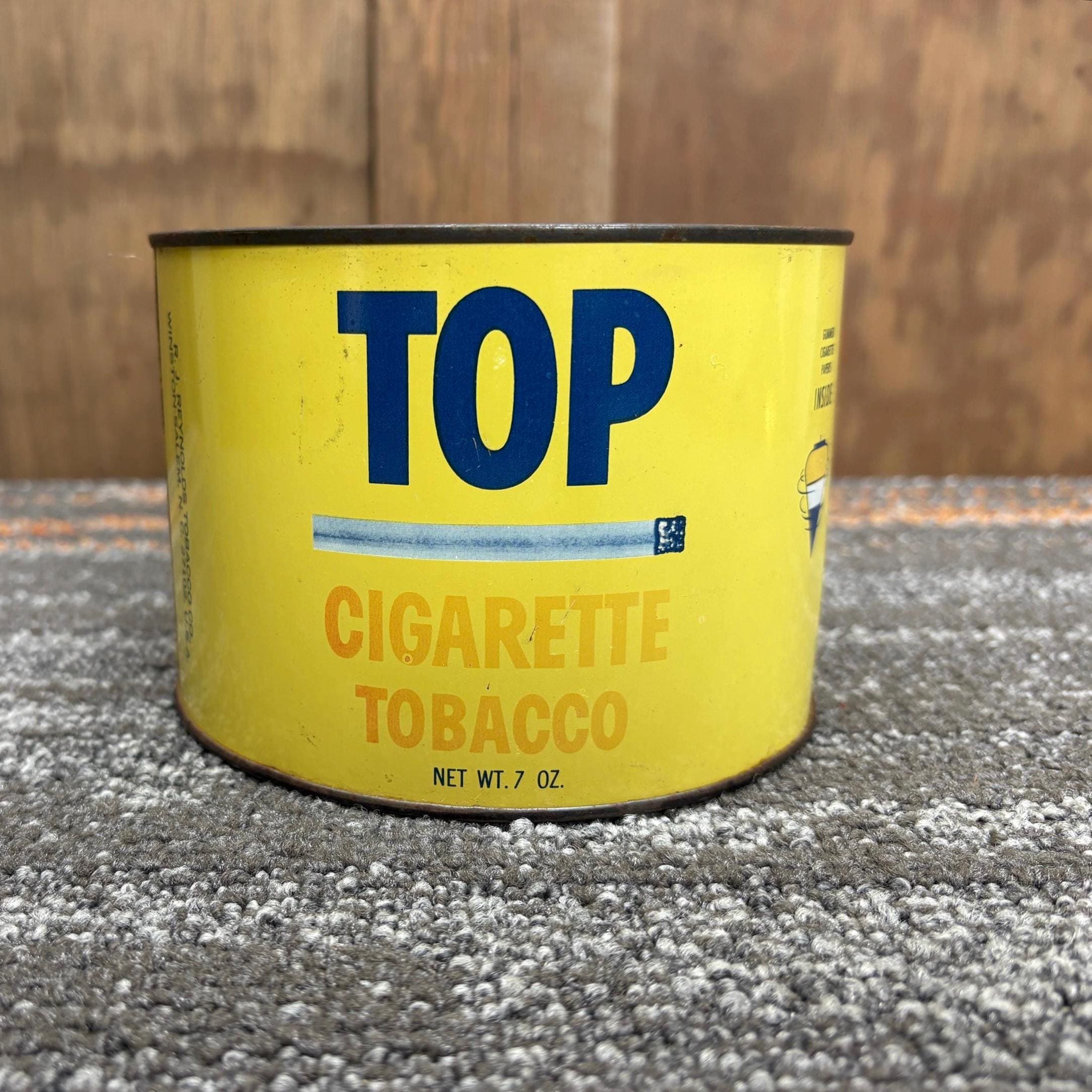does tops sell cigarettes Vintage Tops Cigarette Tobacco Tin: 7oz No Lid