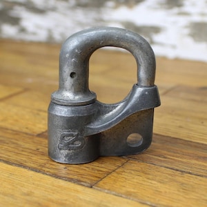 Vintage Railroad Safetran Signal Switch Lock - Clean! - Locked - No Key - Railroad Collectable - Railway Signalman Collection