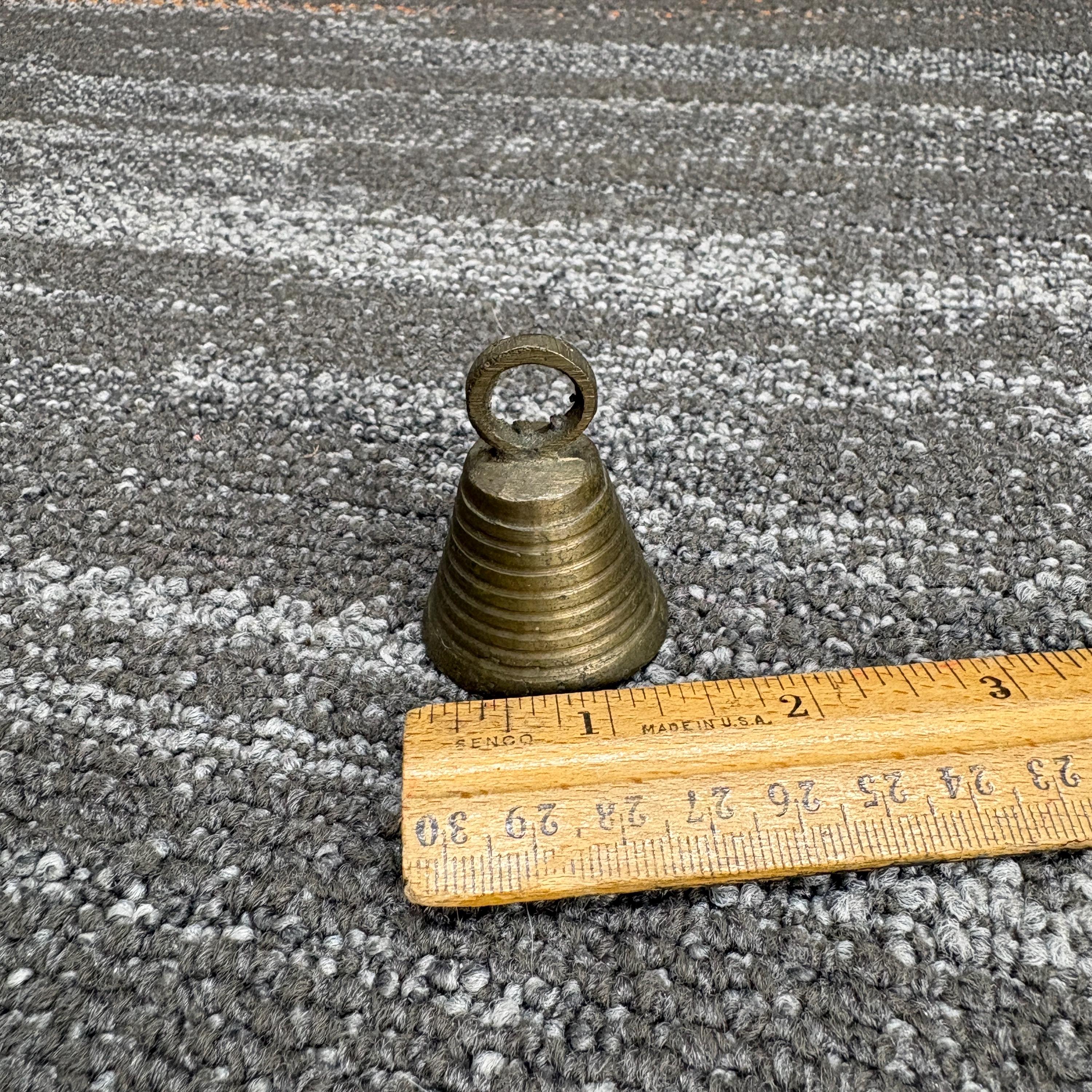 2 Inch Bell Vintage Ribbed Brass Bell - 2 Inches Tall - Etsy