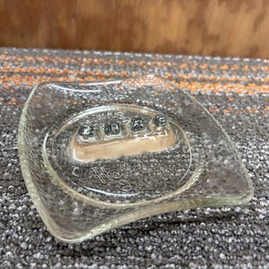 Vintage Holiday Inn Hotel Clear Glass Ashtray