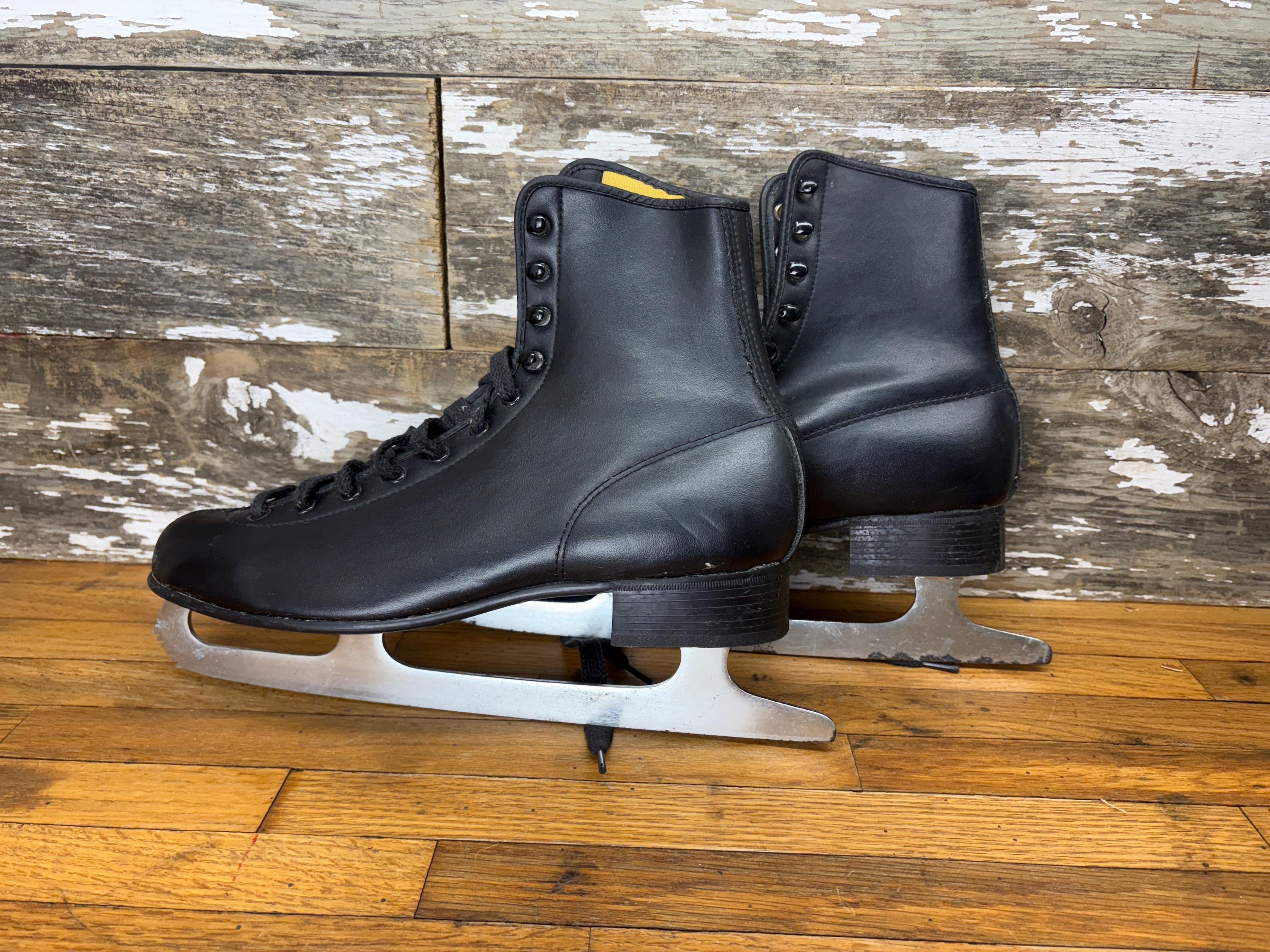 Vintage Leather Ice Skates Mens Womens Figure Skates Retro Decor Display Hockey Vintage Tru Sport Leather Ice Hockey Skates Olympic Clipper  main image 4