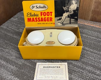 Dr. Scholls Electric Foot Massager with Original Box 1950 Home Electronics