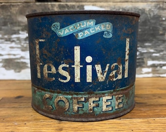 Summer Girl Vintage Coffee Tin Can - Kansas City Collectible - Etsy