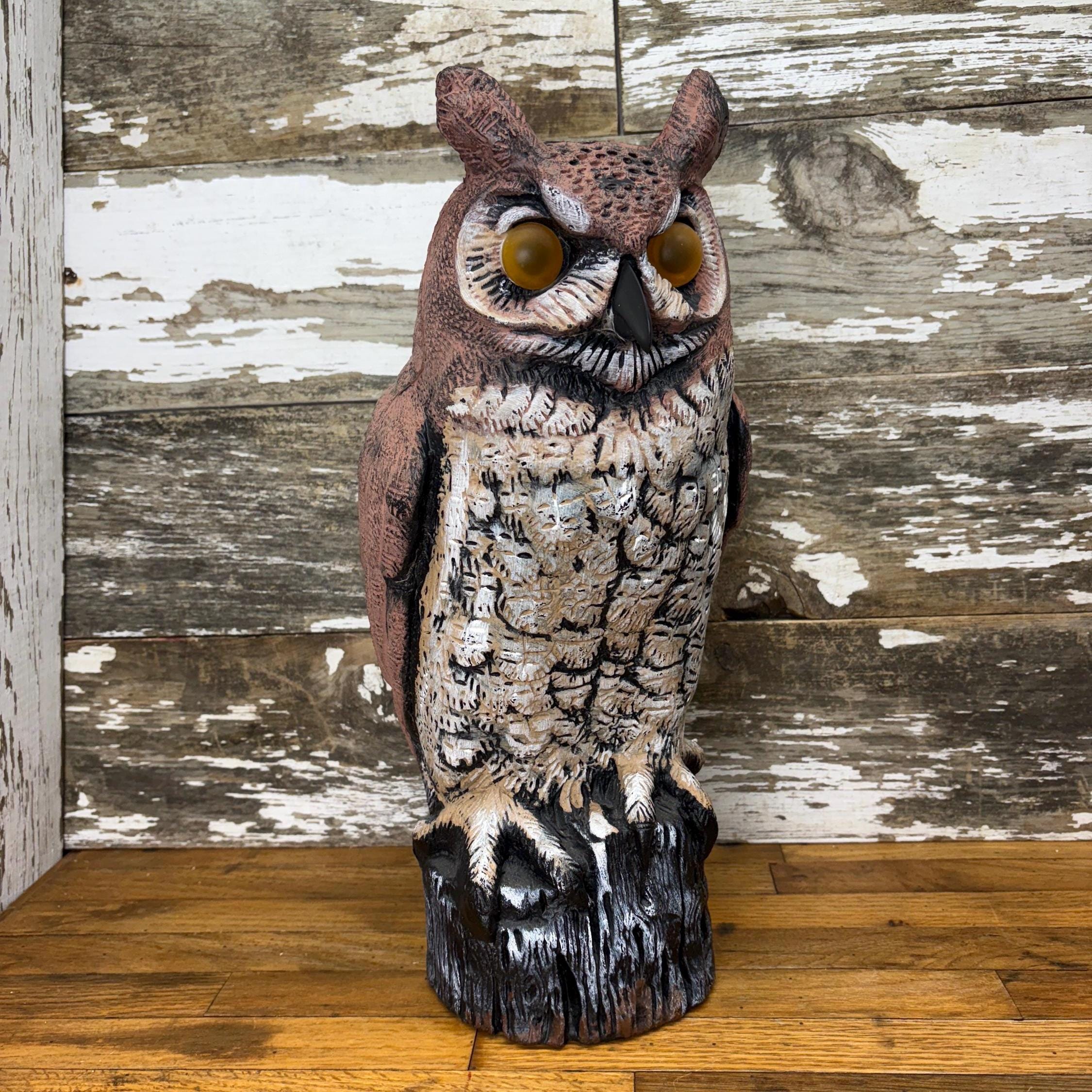 Vintage Blow Mold Owl: 1990s Halloween Garden Decoy, Pamela