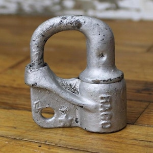 Vintage Brass Railroad RACO Star Signal Switch Lock - Unlocked - No Key - Railroad Collectable - Railway Signalman Collection