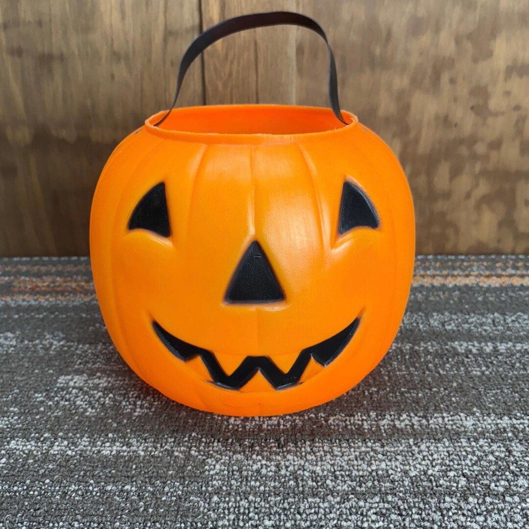 Vintage 1960s Empire Blow Mold Jack O Lantern Pumpkin Trick or Treat ...