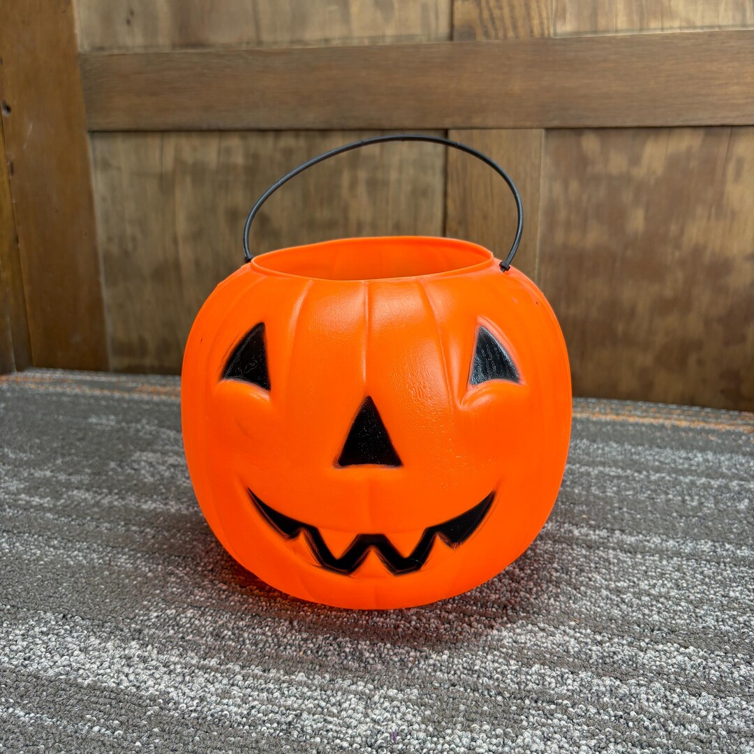 Vintage 1980s Empire Blow Mold Jack O Lantern Pumpkin Trick or Treat ...