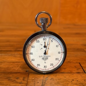 Vintage HEUER Stopwatch - S/P C6560H 1/5 - Made in Switzerland
