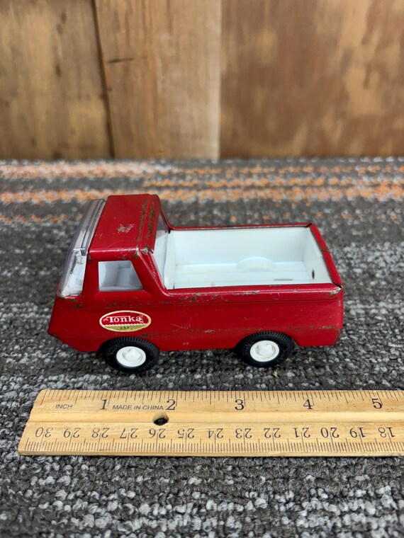 Vintage 1970s Tiny Tonka Red Pickup Truck – Pressed Steel Toy - Etsy