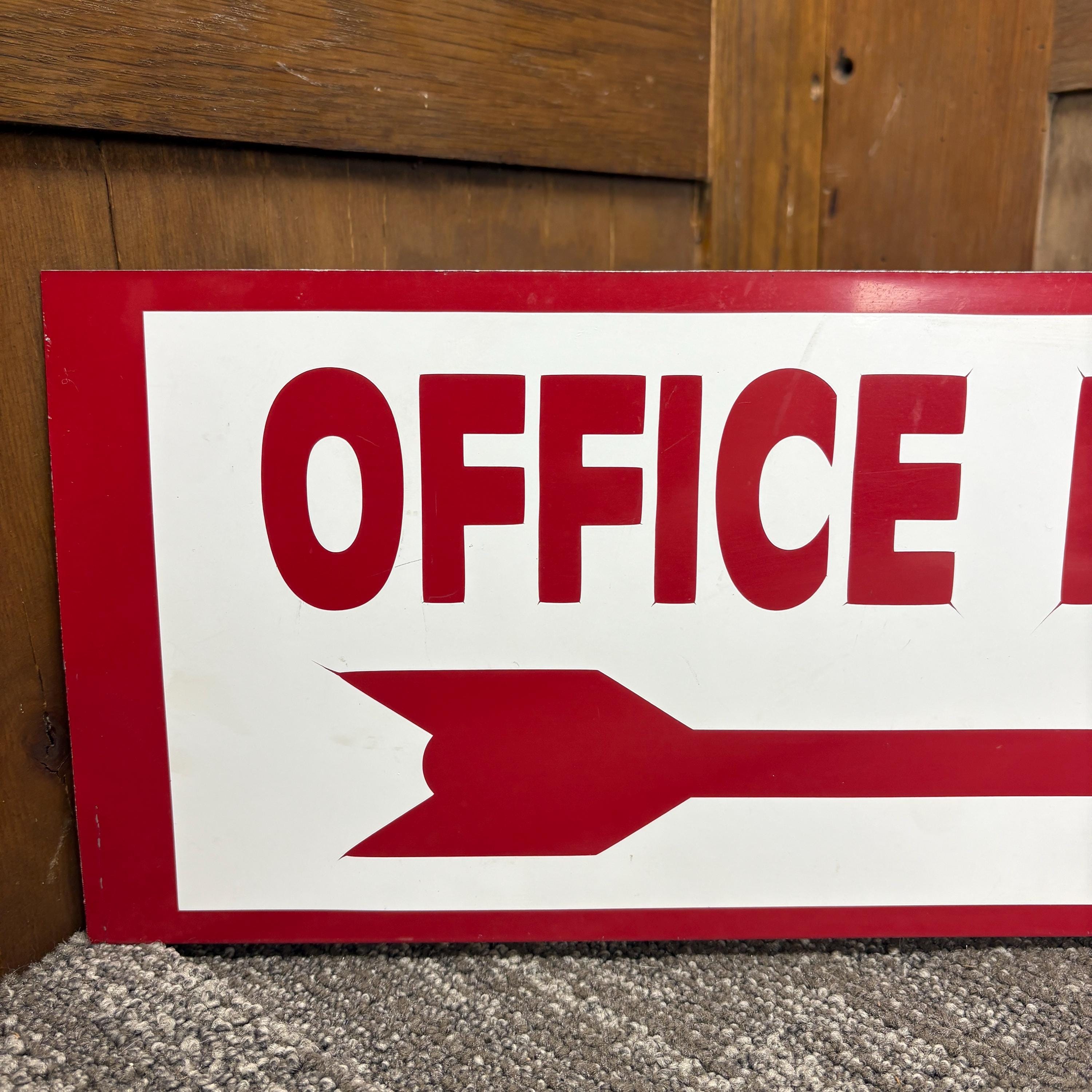 Metal Office Next Door Arrow Sign - Etsy