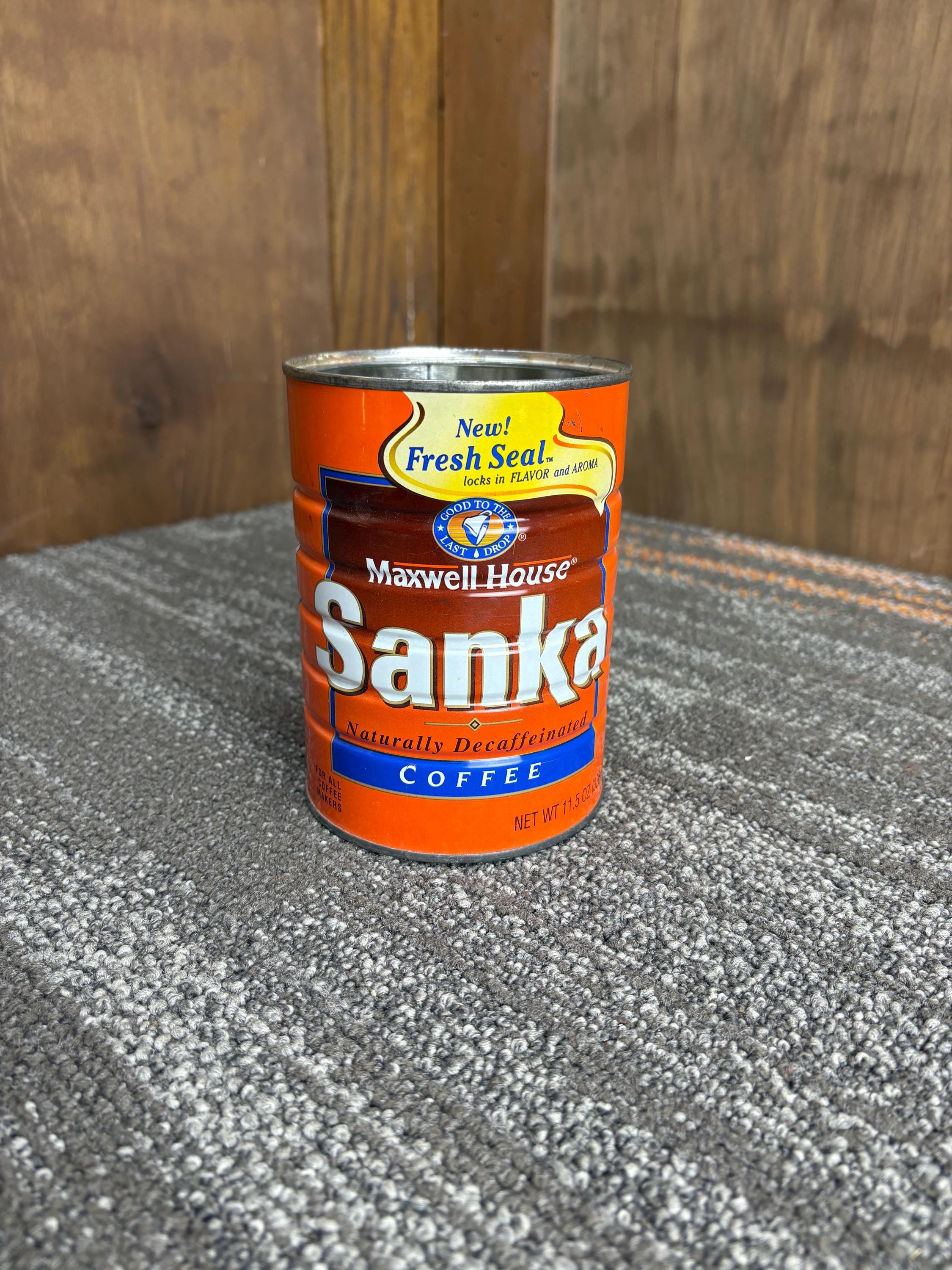 Vintage Maxwell House Sanka Coffee 13.5oz Can - Etsy