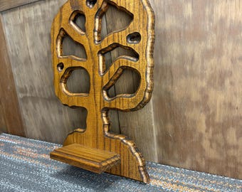 Oak Family Tree Picture Frame Shelf Wall Hanging