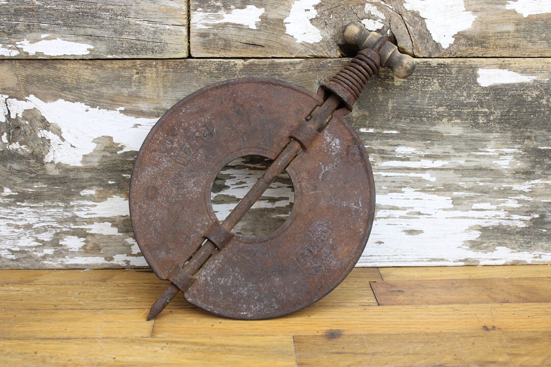 1880s Ideal Brand 6 Inch Wood Stove Damper Wooden Handle Cast Etsy