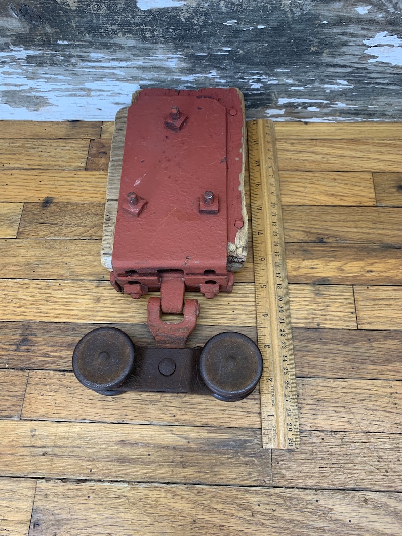 Pully Ruler Antique Salvaged Sliding Barn Door Roller Hardware - Etsy