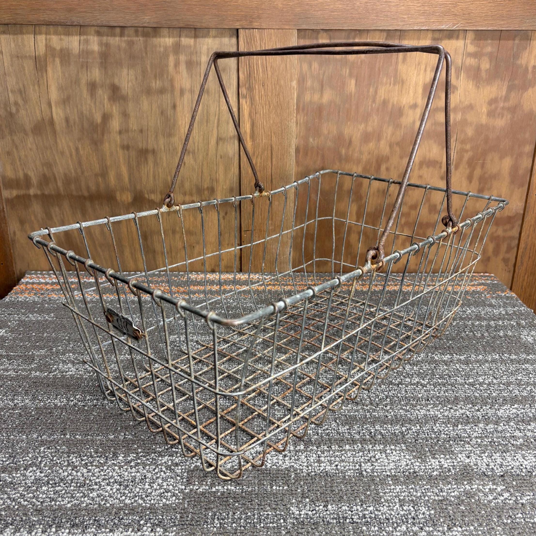 Vintage metal locker basket - Etsy 日本