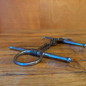 Vintage Full Cheek Double Twisted Copper Wire Horse Bit