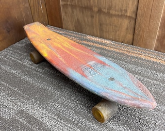 Vintage 1970s Roller Sports Inc Orange Lexan Skateboard With