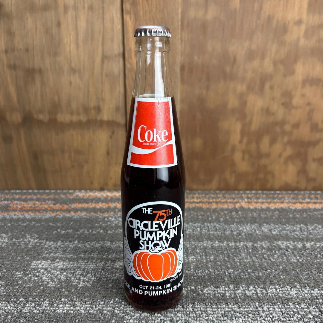 Vintage Coca Cola 75th Anniversary Circleville Pumpkin Show Bottle