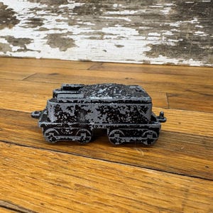 Vintage Midgetoy Diecast Metal Coal Tender Train Car - Rockford, Illinois - Made in the U.S.A. - 3 Inches Long