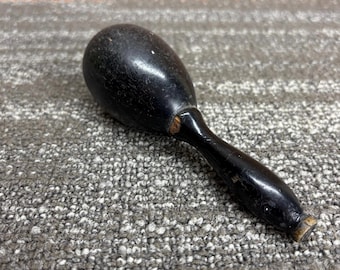 Antique Black Wood Darning Egg