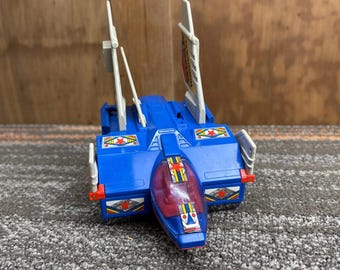 Figura de acción nostálgica de los años 80 del GoBot Guardian Jet 7246 japonés Bandai 1984.