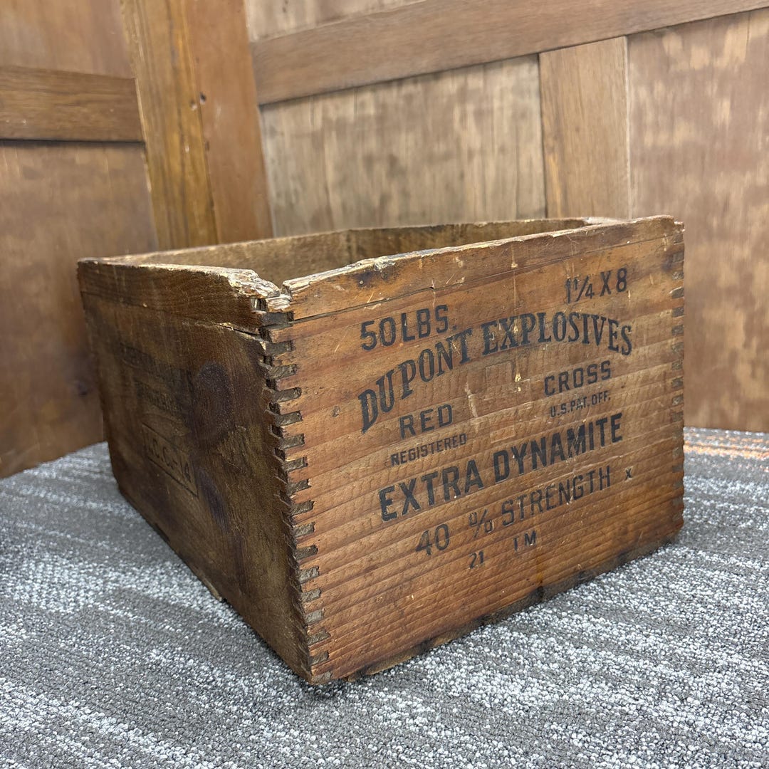 ヴィンテージ DuPont 爆薬用 木箱 EXTRA DYNAMITE 蚤の市 il_1080xN.7726554176_57ek.jpg