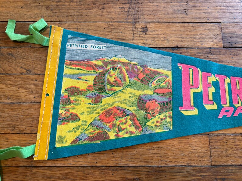 Vintage 1970s Petrified Forest Arizona Felt Souvenir Pennant - Etsy Canada