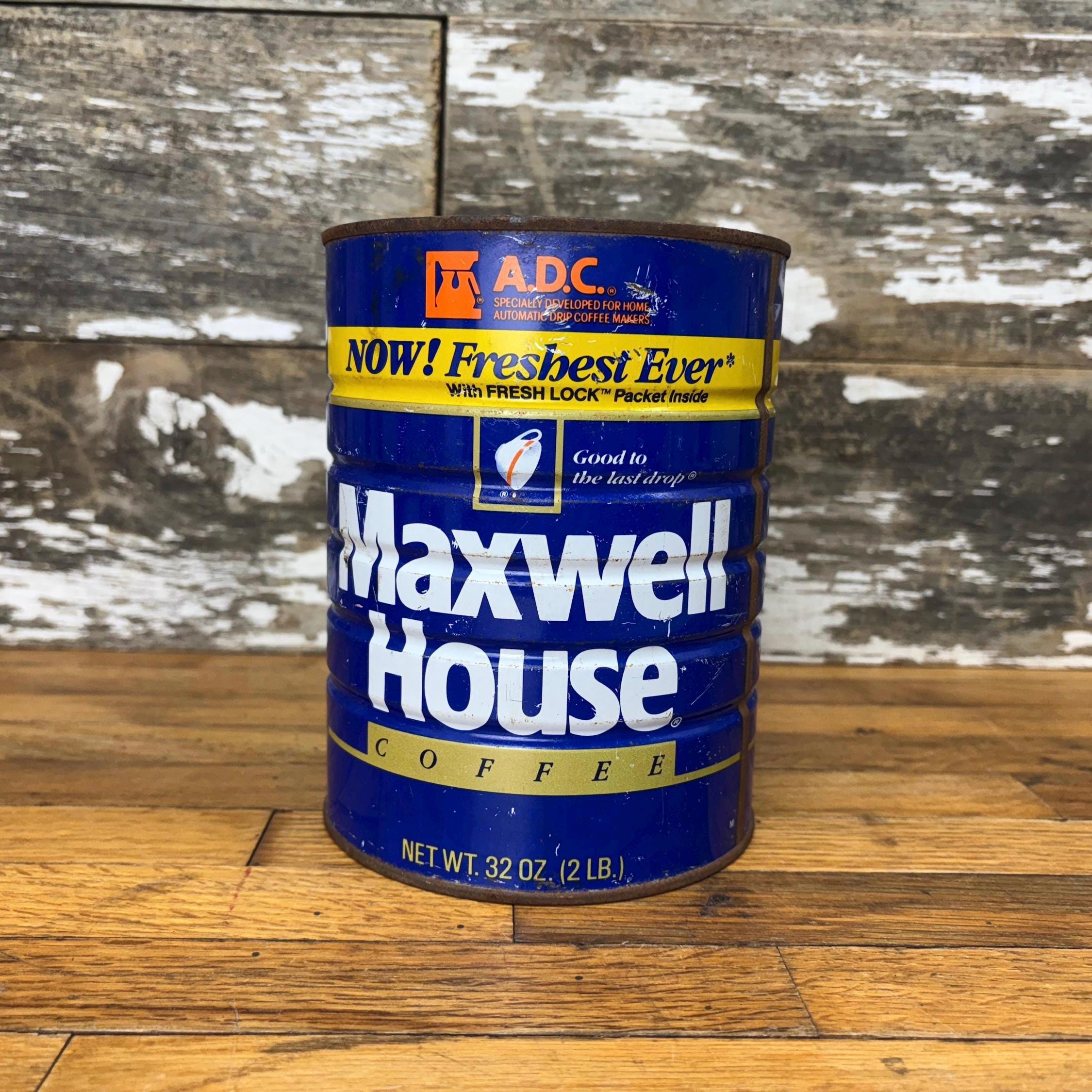 空缶 MAXWELL HOUSE コーヒー缶 ヴィンテージ マックスウェルハウス コーヒー缶 - 空 2ポンド (32