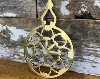 Vintage Decorative Brass Trivet