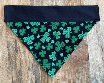 St Patrick's Day Dog Bandana, St Paddy's Day Dog Bandana, St Patty's Day Dog Bandana, Over the Collar dog bandana, Dog neckwear