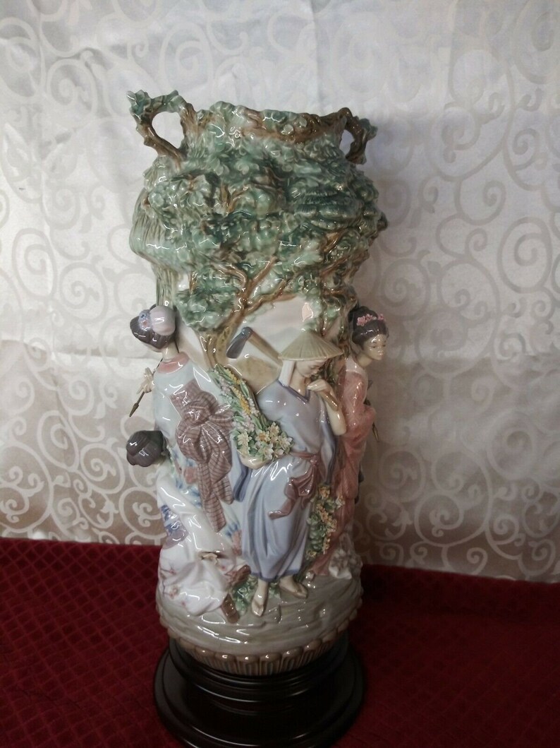 Lladro 1536 JAPANESE VASE Limited Edition number 38/750 Etsy