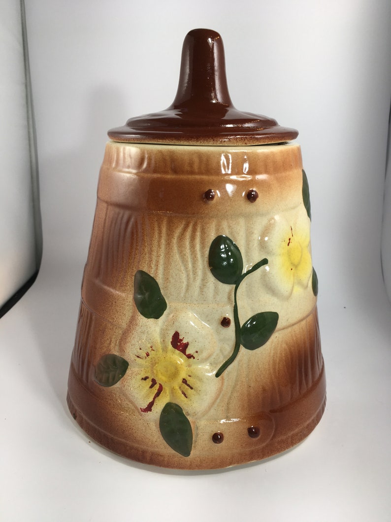 vintage butter churn cookie jar