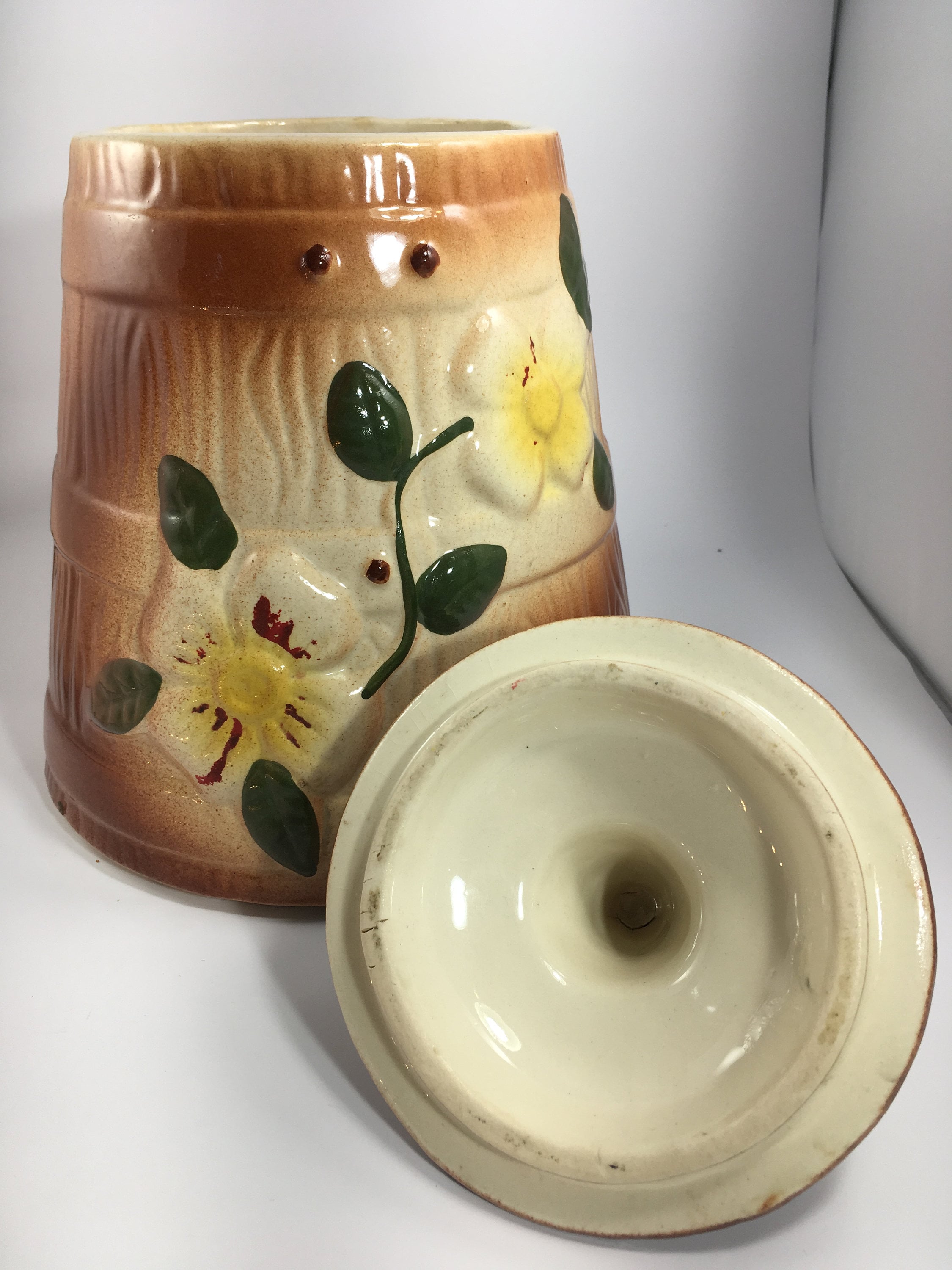 Vintage Butter Churn Cookie Jar Etsy UK