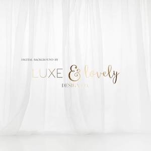 White Sheer Curtain Digital Photo Backgrounds