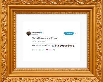 Elon Musk Inspiration Premium Framed Print 11x17 Motivational Mars Art Piece