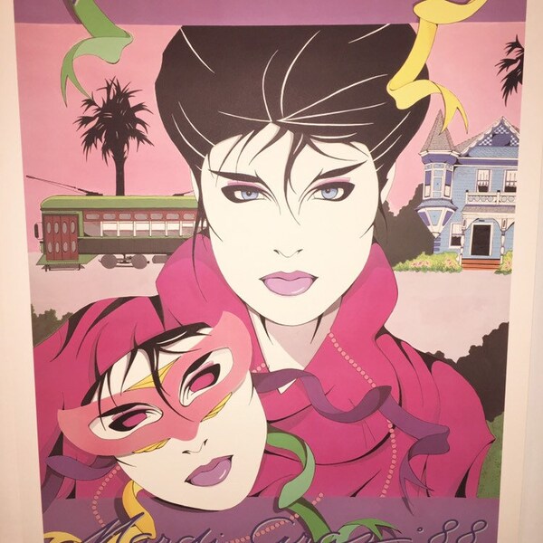 Vintage Michael Hunt Poster Mardi Gras 88 Signed Not Framed FREE Shipping US Only