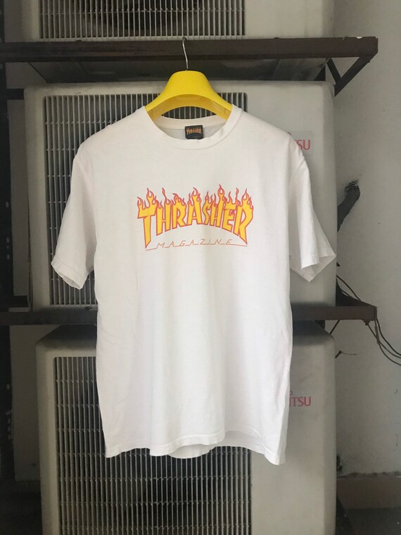 Thrasher skate magazine vintage flaming