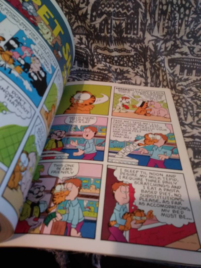 Garfield comic book Garfield has 9 lives in this colourful comic book ...