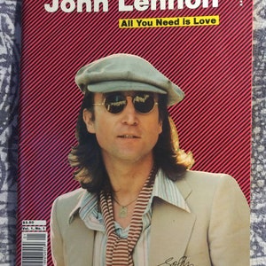 John Lennon All you need is love. Vintage Memorial magazine 97 pages 80s.