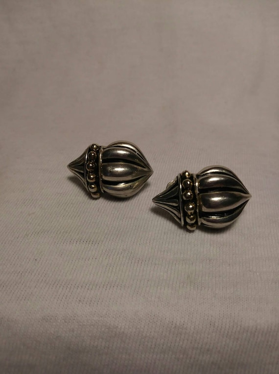 Pewter earrings St Justin Cornwall pewter clip on… - image 1