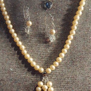 Pearl necklace perfect for a Bride original one of a kind design by artist Heather Hutcheson mixed vintageables vintage bits and pieces