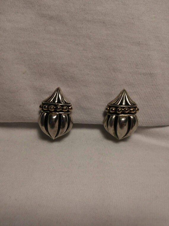 Pewter earrings St Justin Cornwall pewter clip on… - image 3